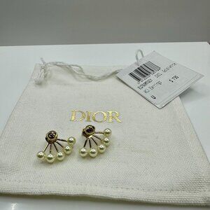 Christian Dior Faux Pearl La Petite Tribale Earrings